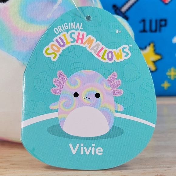 Squishmallow Vivie the Axolotl 5" UltraSoft Stuffed Sealife Squad Toy Plush NWT - Picture 10 of 12